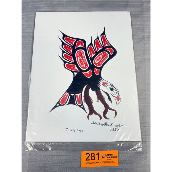 Numbered 100/350 Haida Klan Bob Russ (Kroaker) Native Print