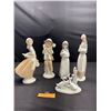 Image 1 : Lot of 5 Vintage Porcelain Figurians Nao by Liadro