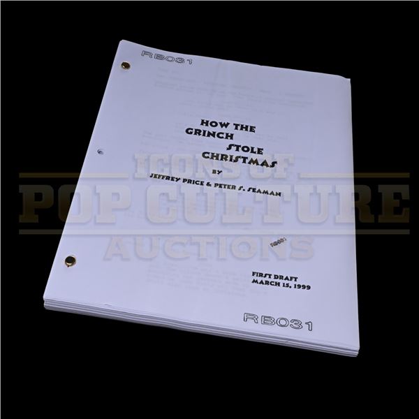 How the Grinch Stole Christmas – Early First Draft Script Copy - H4-9