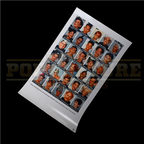 How the Grinch Stole Christmas – Makeup Effects Contact Sheet - H4-36