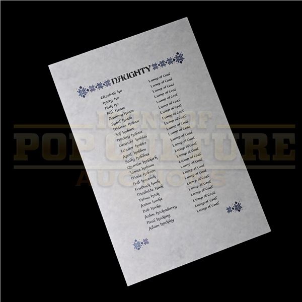 Elf - Santa’s “Naughty List” Page - H4-19