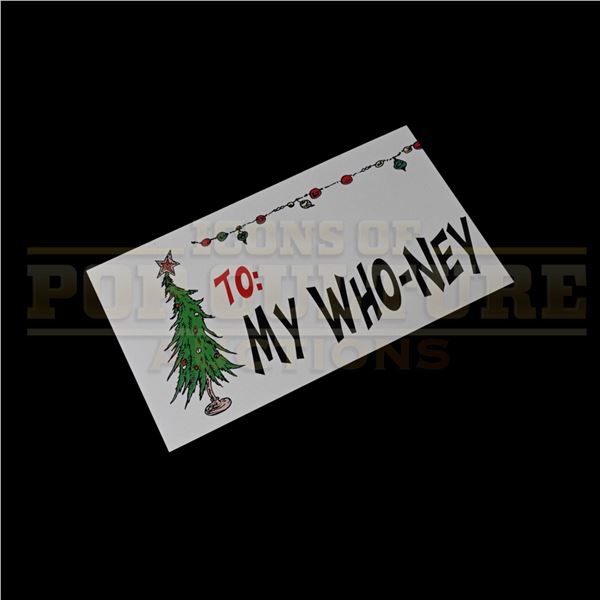 How the Grinch Stole Christmas – Prop Gift Tag - H4-52