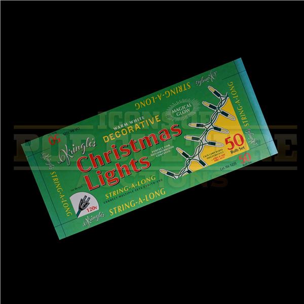 Candy Cane Lane - “Kringle’s Christmas Lights” Box Top - H4-92