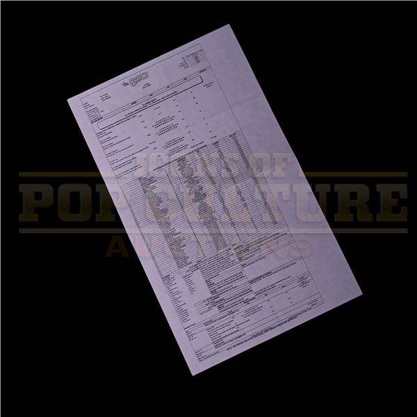 How the Grinch Stole Christmas – Production Used Call Sheet - H4-189