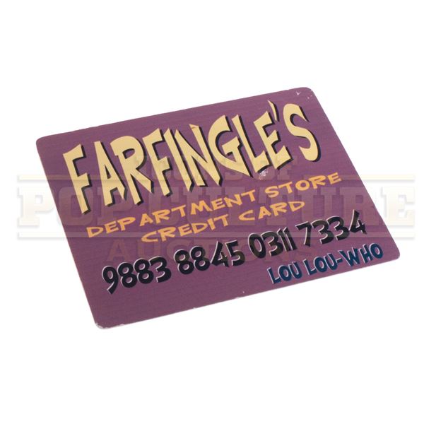 How the Grinch Stole Christmas – Lou Lou Who’s Farfingles Credit Card - H4-751