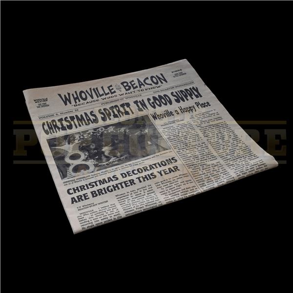 How the Grinch Stole Christmas – “Whoville Beacon” Newspaper - H4-198