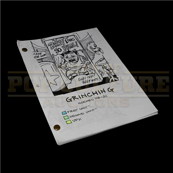 How the Grinch Stole Christmas – Production Used Storyboard Script - H4-173