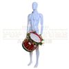 Image 2 : Candy Cane Lane - Holiday Marching Band Drum with Sticks - H4-517