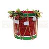Image 4 : Candy Cane Lane - Holiday Marching Band Drum with Sticks - H4-517