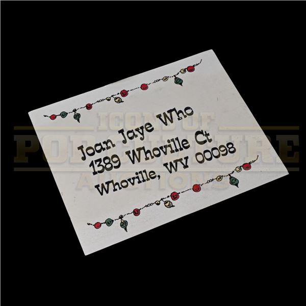 How the Grinch Stole Christmas – Prop Address Label - H4-30