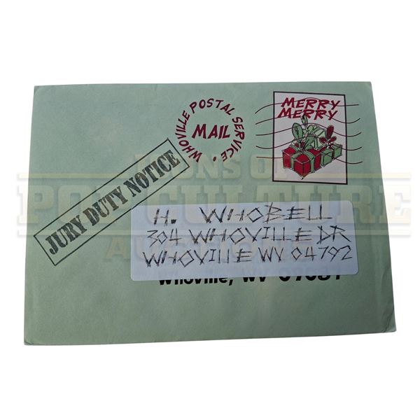 How the Grinch Stole Christmas – Grinch-Altered “Whoville Jury Duty Notice Envelop