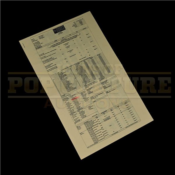 How the Grinch Stole Christmas – Production-Used 2nd Unit Call Sheet - H4-1