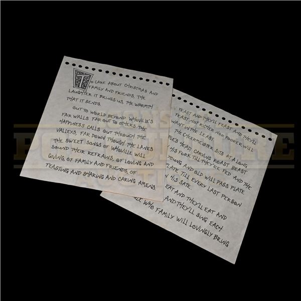 How the Grinch Stole Christmas - Production-Made “Book of Who” Prop Pages - H4-313