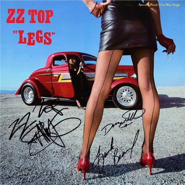 ZZ Top signed 12 inch single album
