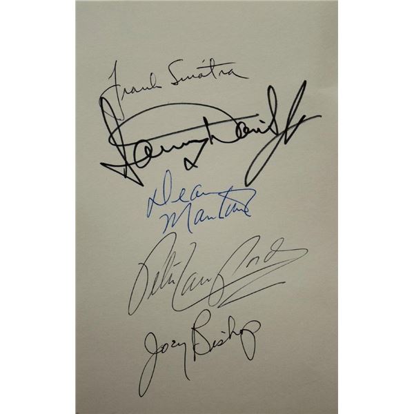The Rat Pack signature slip
