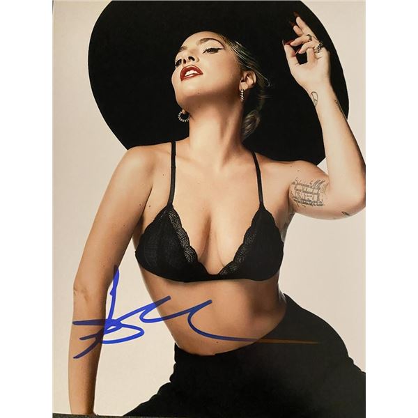 Lady Gaga signed photo