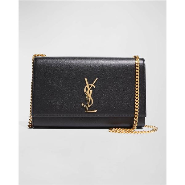 Saint Laurent Kate Medium YSL Crossbody Bag in Grained Leather