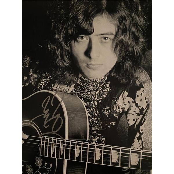 Led Zeppelin Jimmy Page signed photo