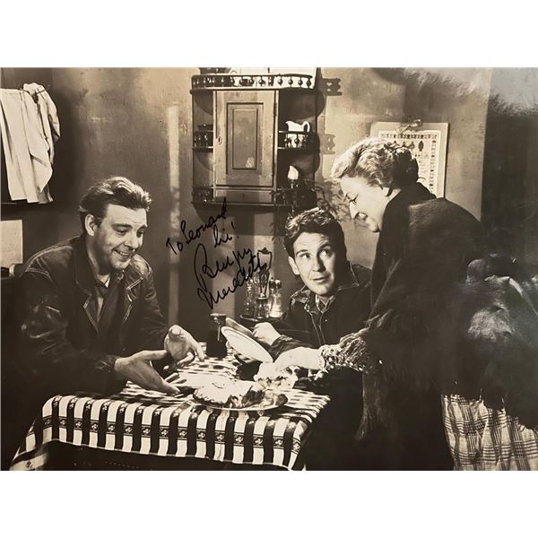 Of Mice and Men Burgess Meredith signed movie photo