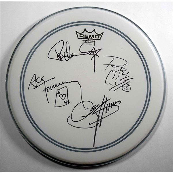 Kiss signed drum head
