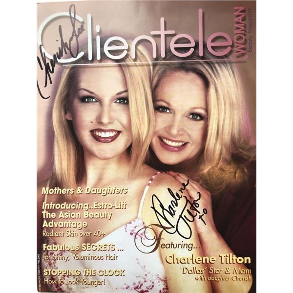 Charlene Tilton and Cherish Lee signed magazine