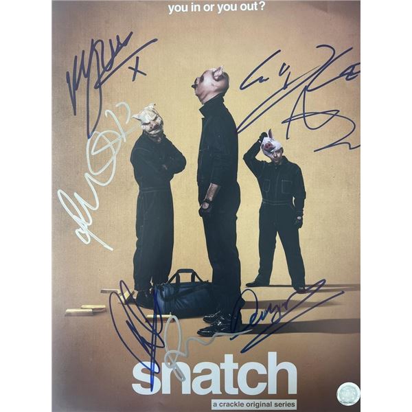 Snatch cast signed mini poster GFA authenticated