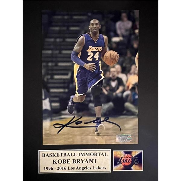 Kobe Bryant signed photo
