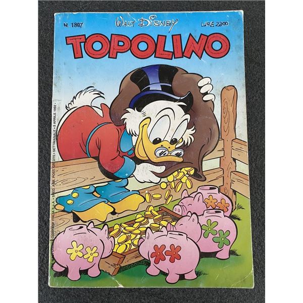Walt Disney 1992 Topolino Italian Language Comic Magazine