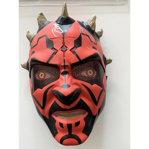 Star Wars Ray Park signed Darth Maul mask