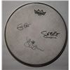 Image 1 : Cream signed drumhead