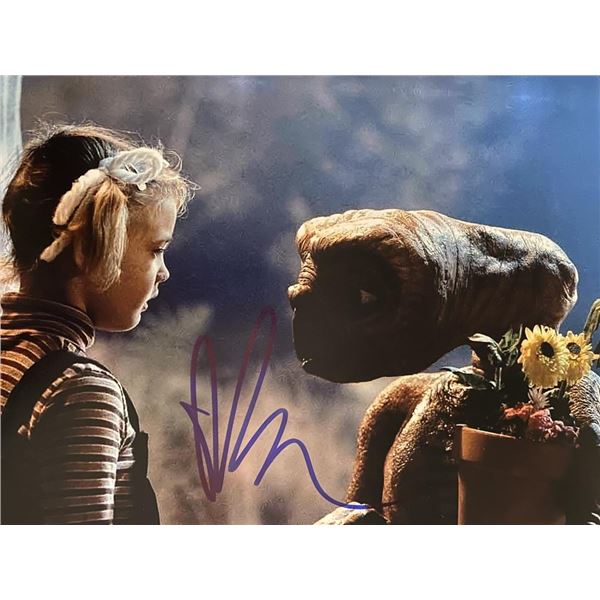 E.T. the Extra-Terrestrial Drew Barrymore signed movie photo