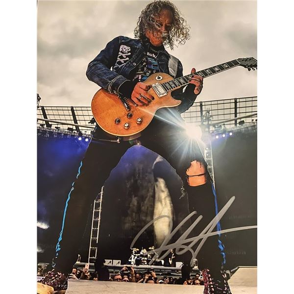 Metallica Kirk Hammett signed photo