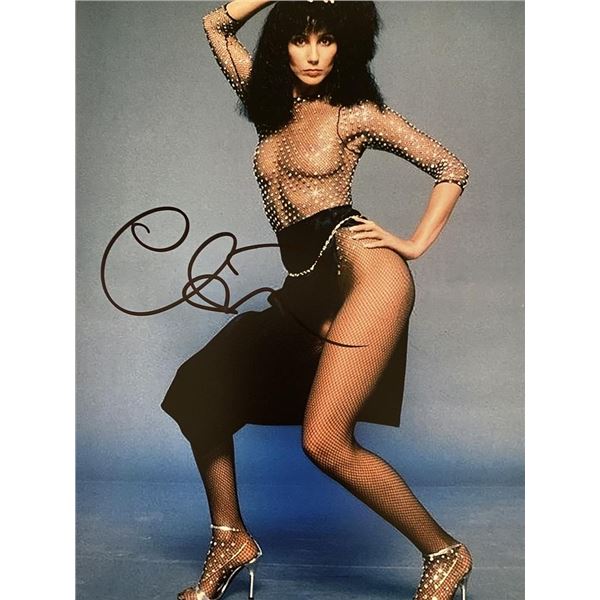 Cher signed photo