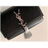 Image 6 : Saint Laurent Kate Small Tassel YSL Wallet on Chain in Grained Leather
