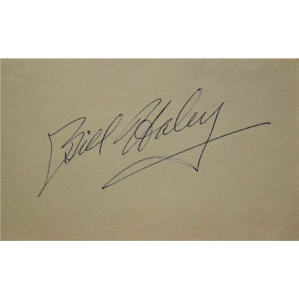 Bill Haley signature slip