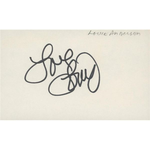 Comedian Louie Anderson signature cut