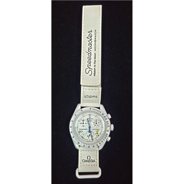 New Omega x Swatch x Snoopy Moonswatch Mission to The Moon Replica Watch