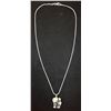 Image 1 : 925 Silver Chain w/ Hematite Elephant Pendant