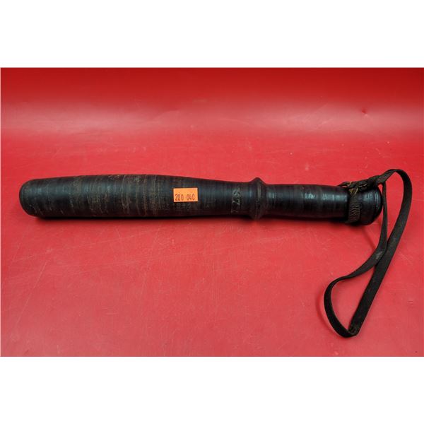 VTG Police Truncheon w/ Leather Strap