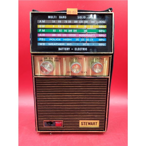 Stewart Multi-Band Solid State Transistor Radio