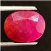 Image 2 : $6,900 Appraisal - 3 ct Cert. Untreated Ruby Gemstone