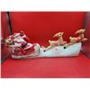 Image 1 : VTG Union Products Inc. Blow Mold Decorative Santa's Sleigh Lighting Outfit Made in USA