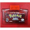 Image 1 : Gameboy Advance Pokémon Ruby Version Game Cartridge