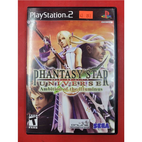 PlayStation 2 Phantasy Star Universe: Ambition of The Illuminus Game