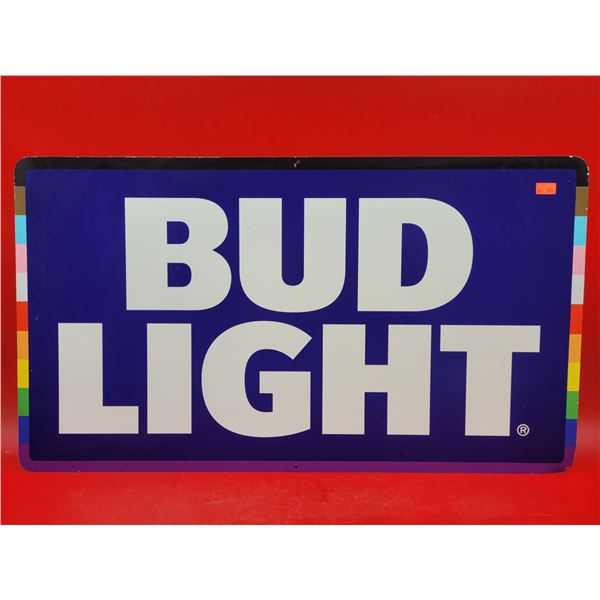 Metal Bud Light Advertising Sign