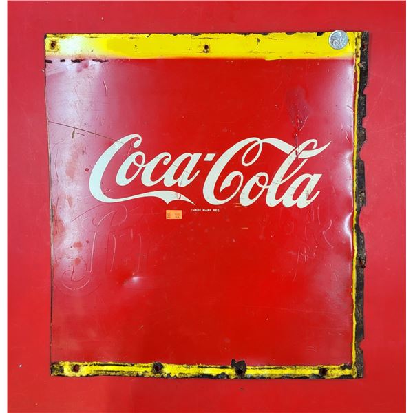 VTG Metal Coca-Cola Advertising Sign