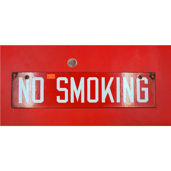 Porcelain No Smoking Sign