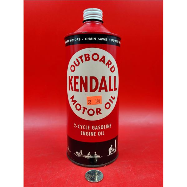 Full Kendall Outboard Motor Oil Can