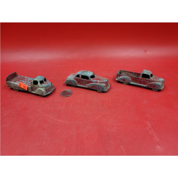3 VTG Pressed Steel Toy Vehicles