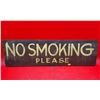 Image 1 : VTG Wood No Smoking Sign